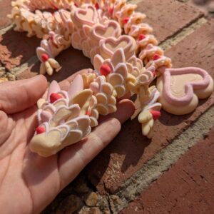 24" Sugar Cookie Heart Dragon - Sweet Bakery Vibes