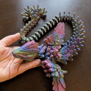 24 inch Flying Winged Serpent - 3D Printed Articulated Fantasy Dragon