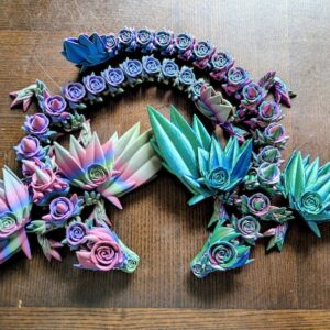 Rose Wing Dragon - 3D Printed Articulated Fantasy Dragon