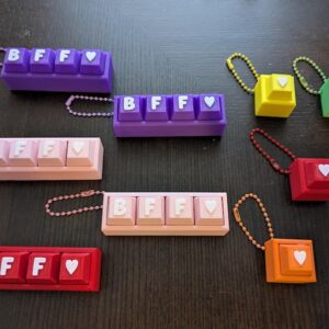 Custom BFF Keychain - Mechanical Keyboard Fidget Toy