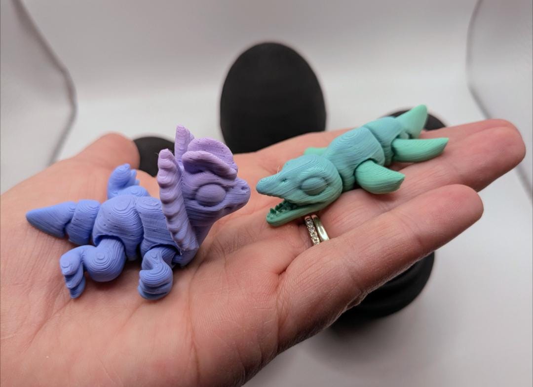 Dino Hatchling Surprise Egg – Articulated Fidget Toys & Stickers - Easter Basket Ready!