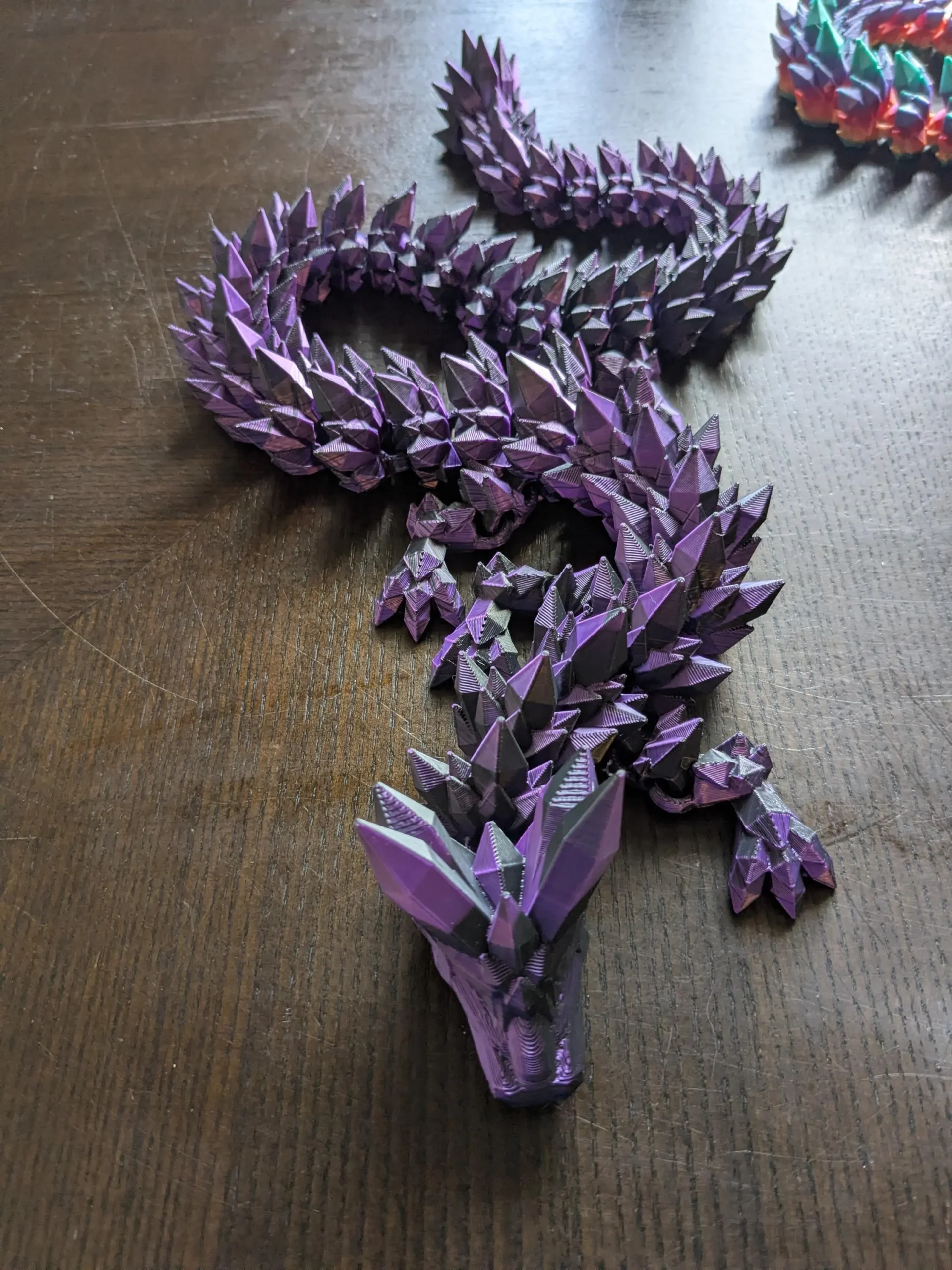 24" Crystal Dragon - Fully Articulated Fantasy Dragon - Image 2