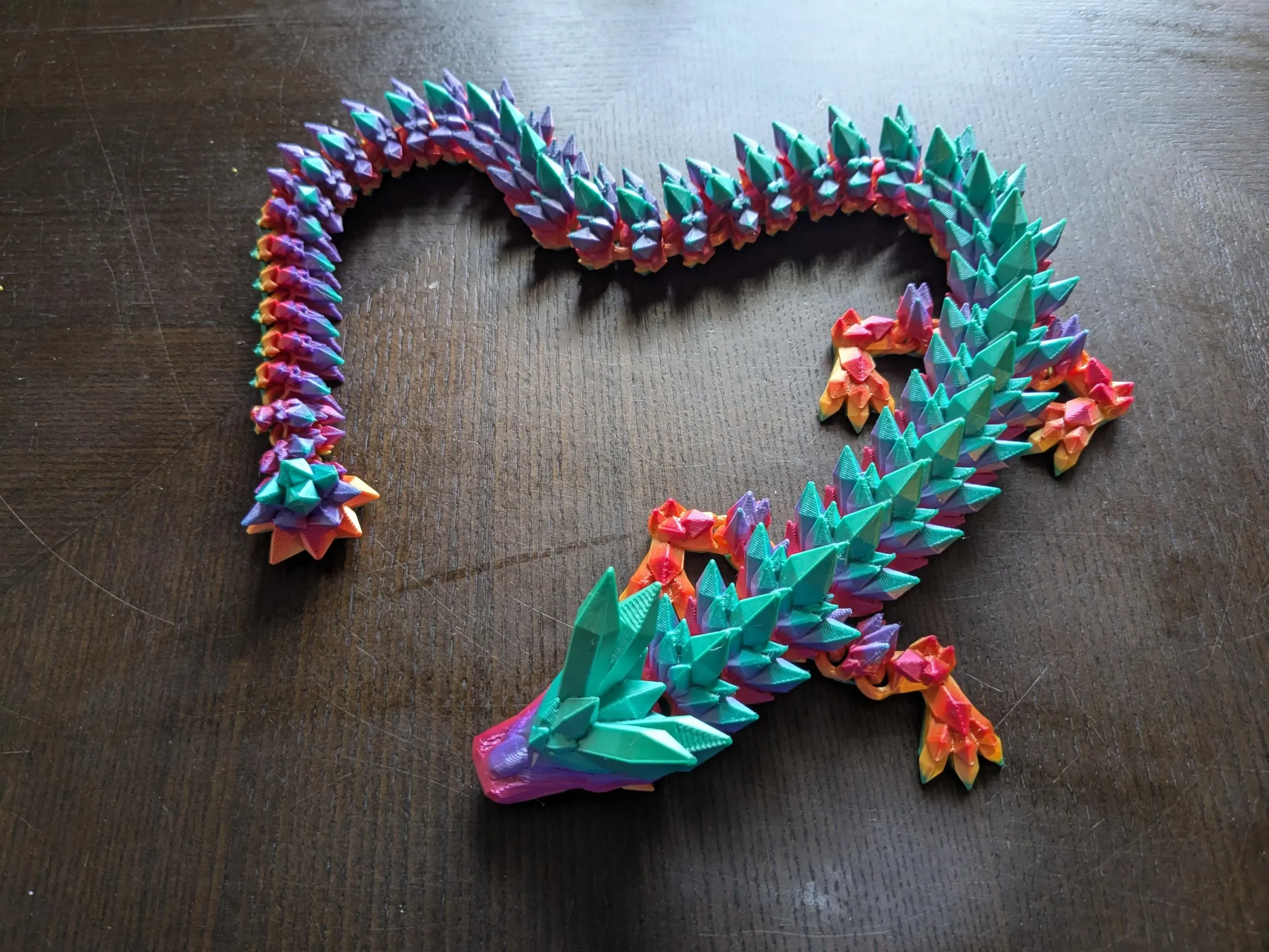 24" Crystal Dragon - Fully Articulated Fantasy Dragon - Image 4